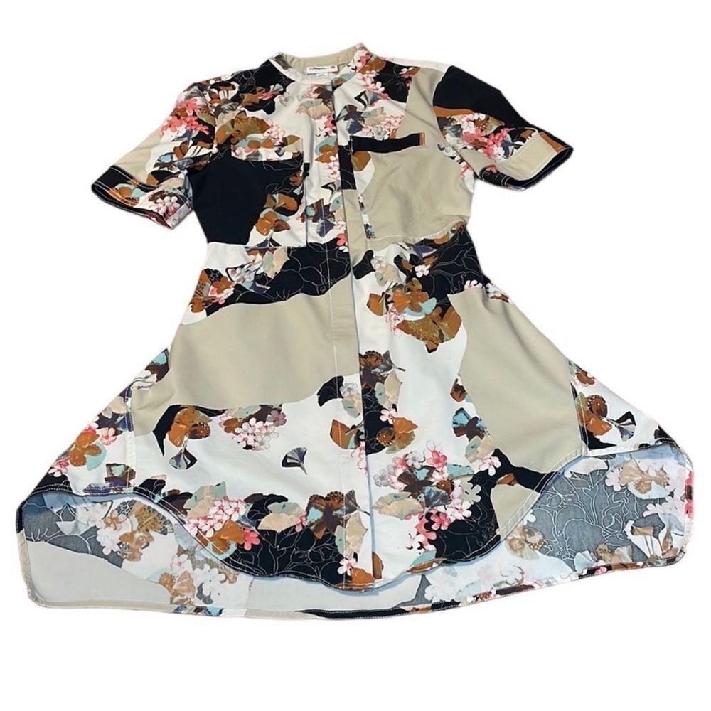 3.1 Phillip Lim size small kimono high neck fall floral dress - Picture 4 of 7